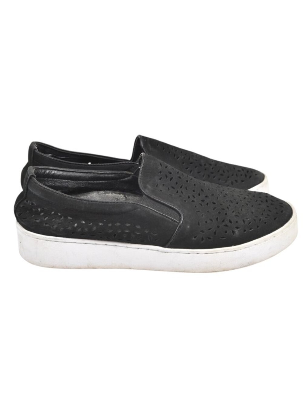 Vionic Splendid Midi Perf Slip-on Sneakers Leather Orthotic Arch Support Size 6